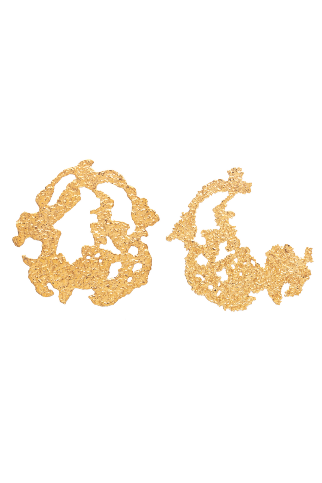 SOLAR TEXTURE MISMATCHED EARRINGS
