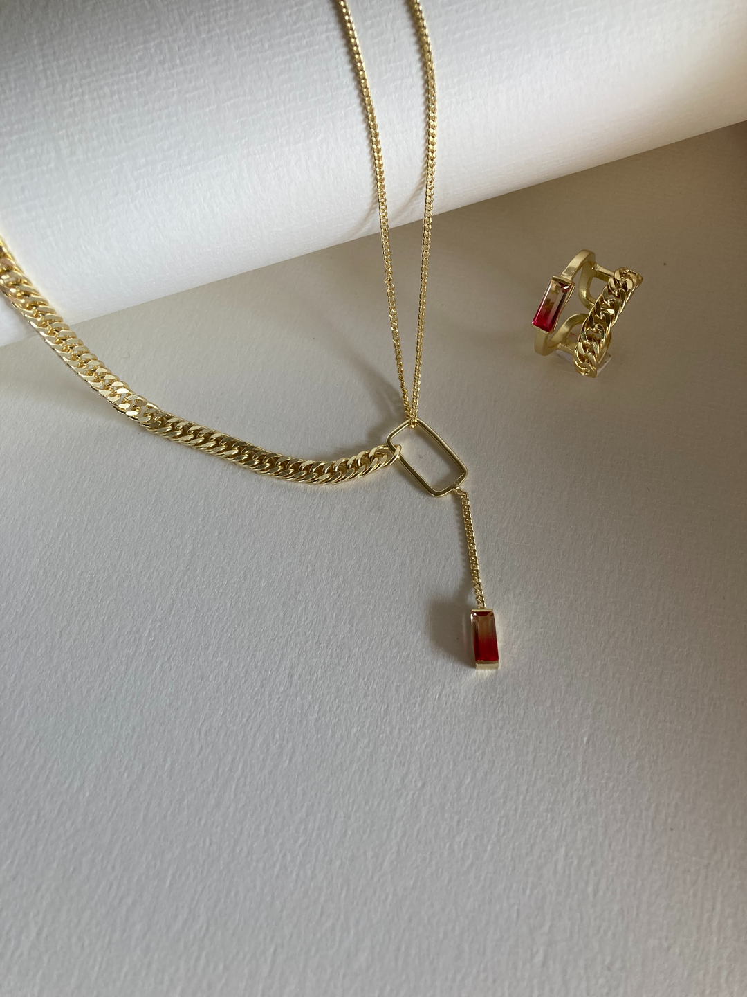 The Melon Dew Chain & Ring Pairing