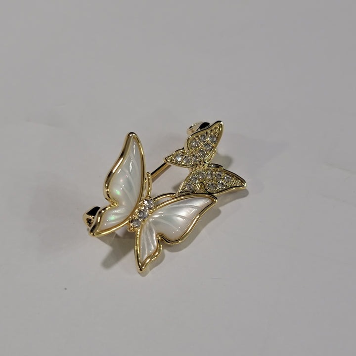 TWIN BUTTERFLY BROOCH