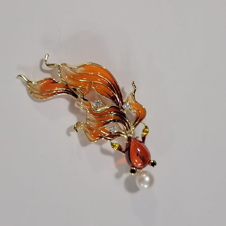 GOLDFISH BROOCH