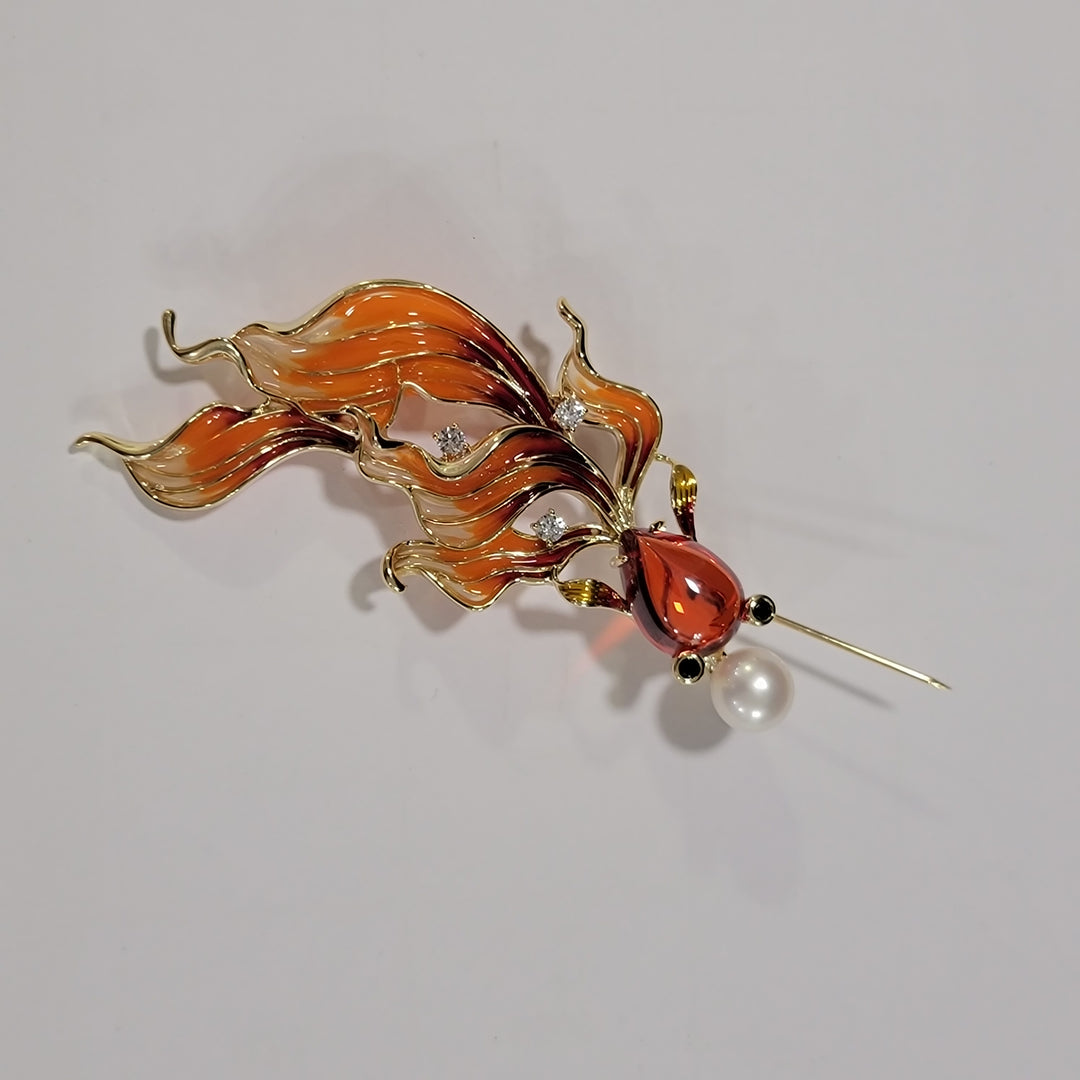 GOLDFISH BROOCH