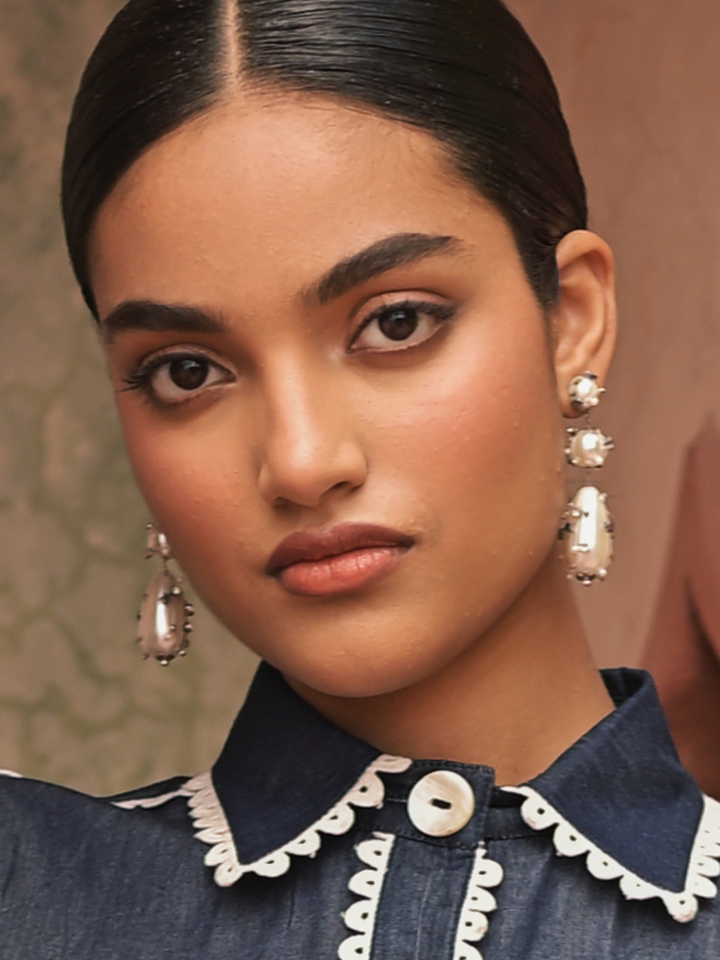 ENCRUSTED PEARL EARRINGS