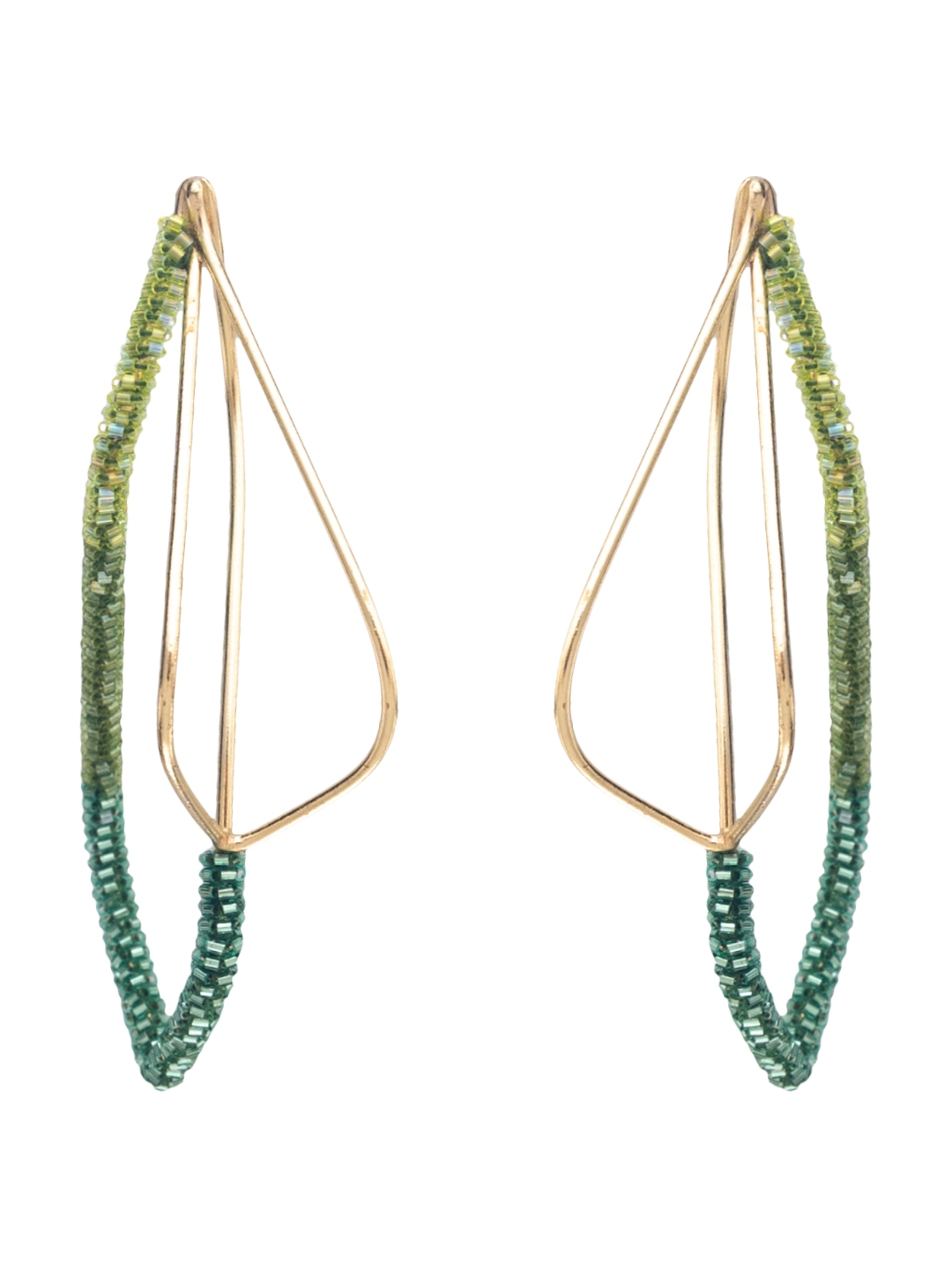 BEADED INTERTWINE EARRINGS