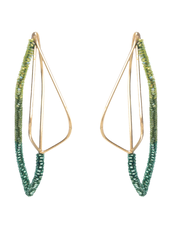 BEADED INTERTWINE EARRINGS