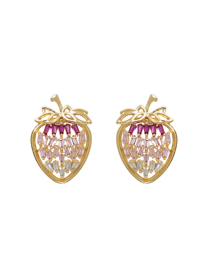 STRAW ME BERRY EARRINGS