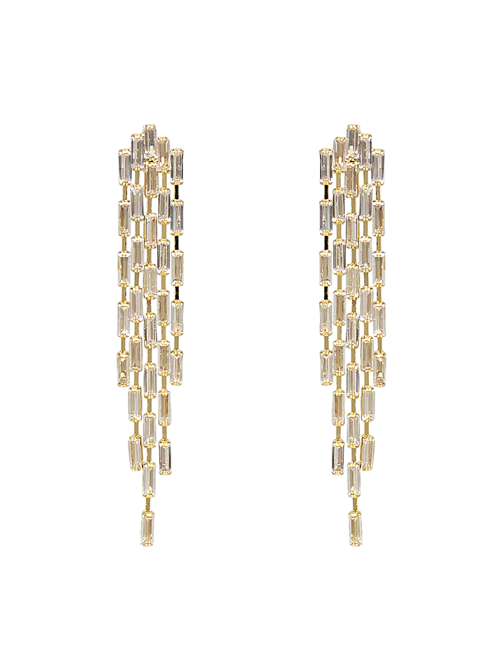 ZERUA DIAMOND STATEMENT EARRINGS