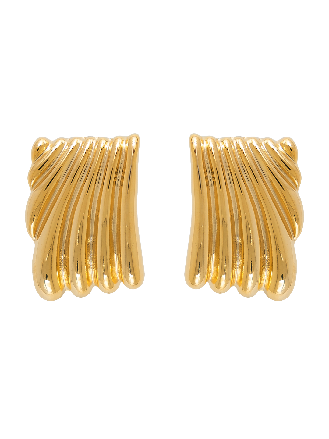 VINTAGE RIBBED SQUARE STUDS