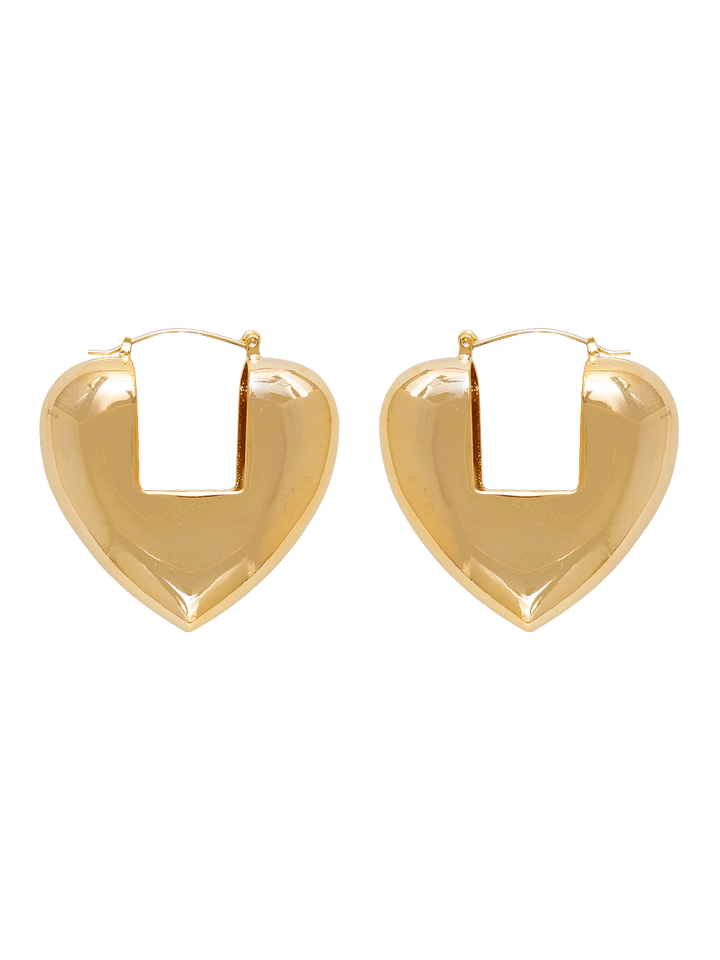 CHUNKY HEART HOOPS