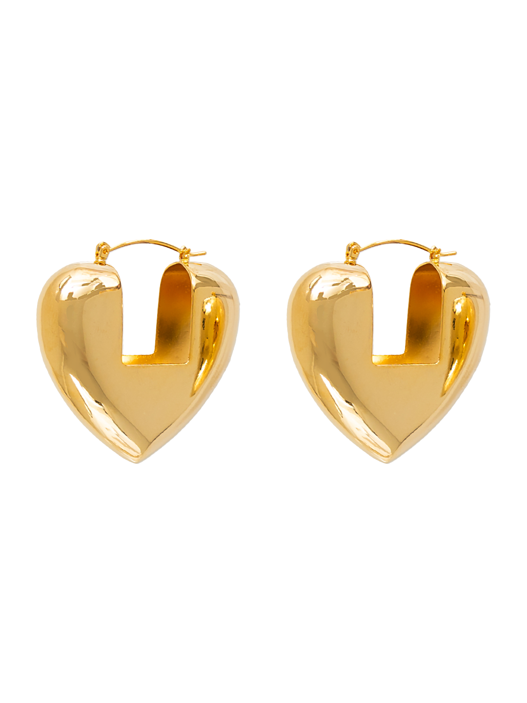 CHUNKY HEART HOOPS