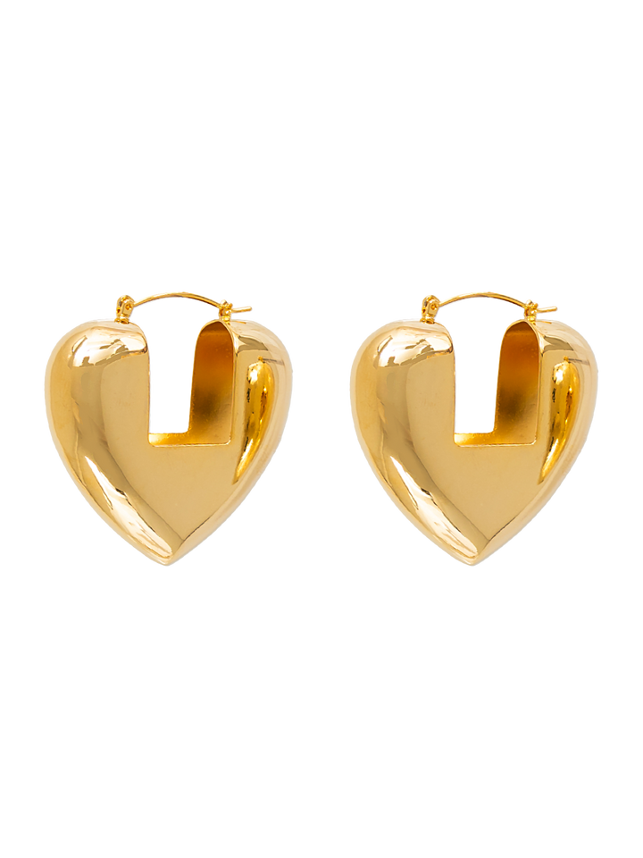 CHUNKY HEART HOOPS