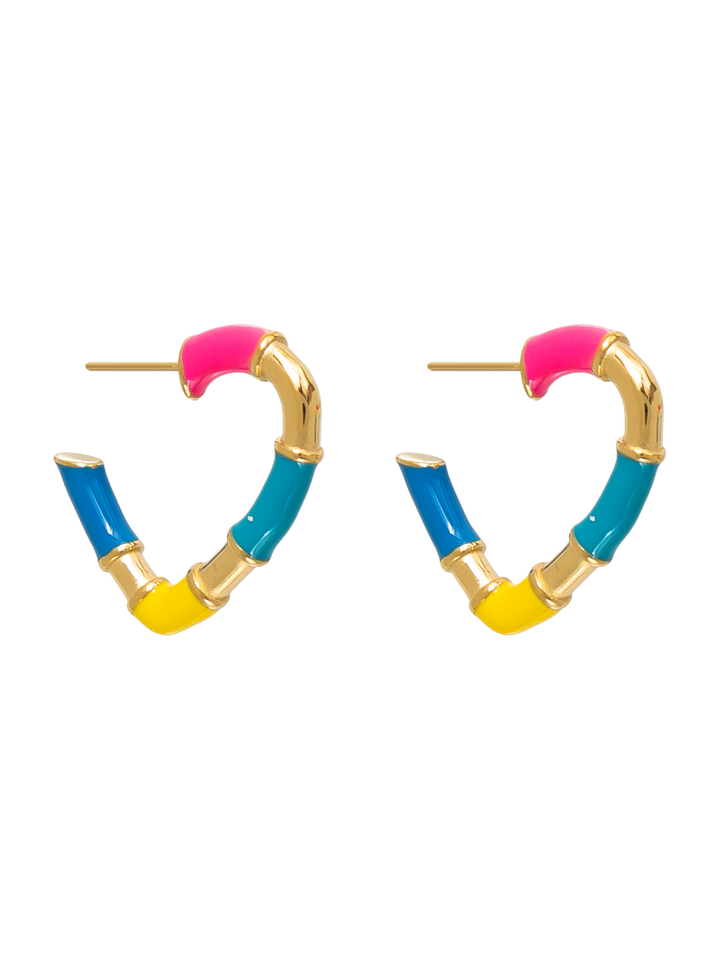 COLORFUL HEART HOOPS