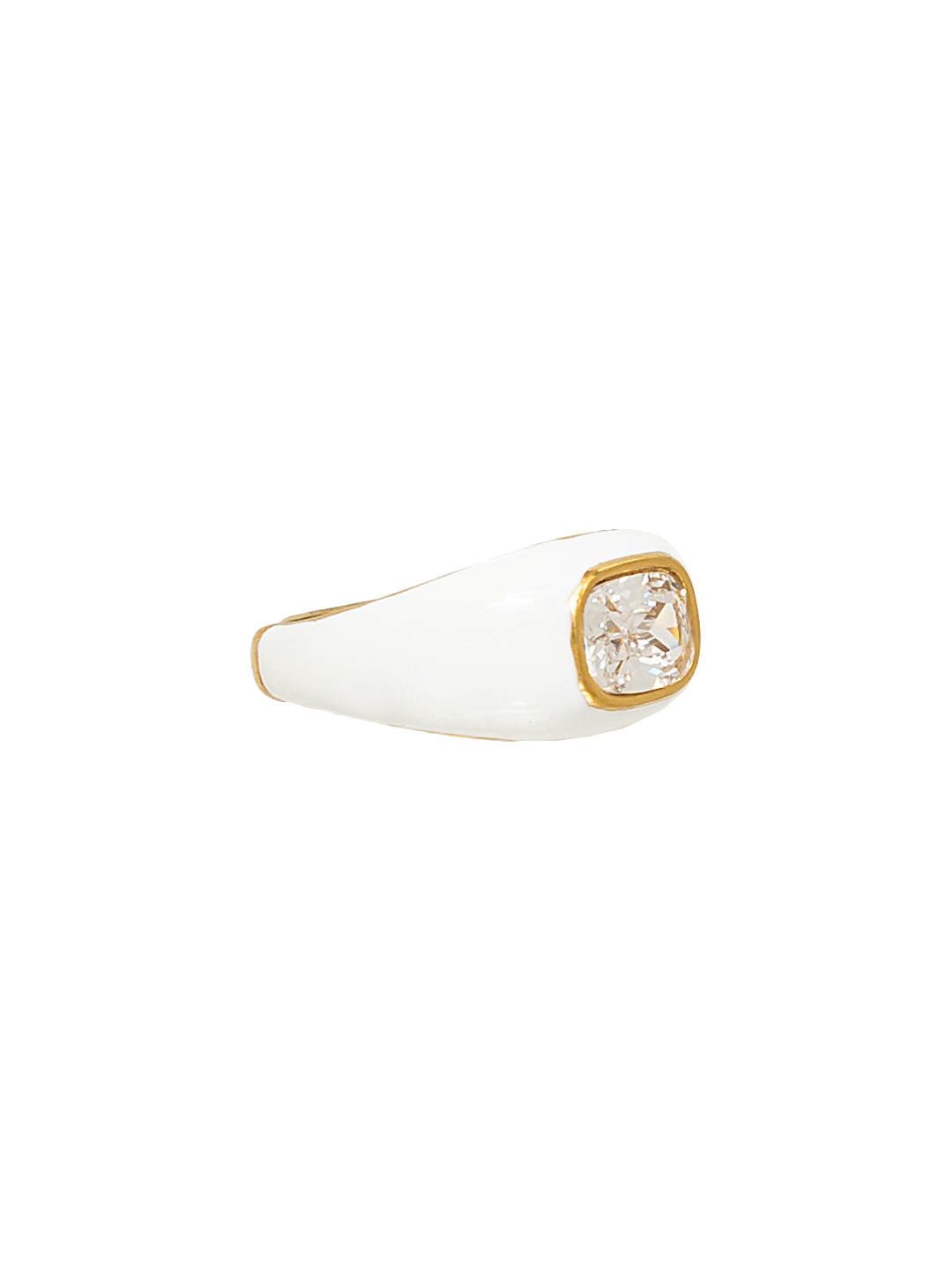 ENAMEL STONE RING