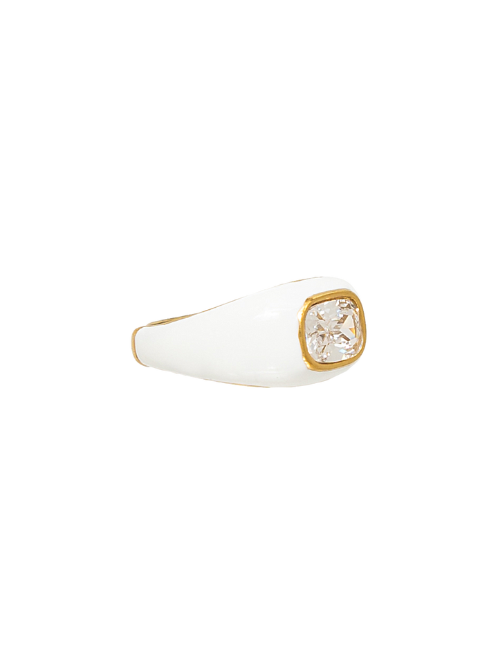 ENAMEL STONE RING