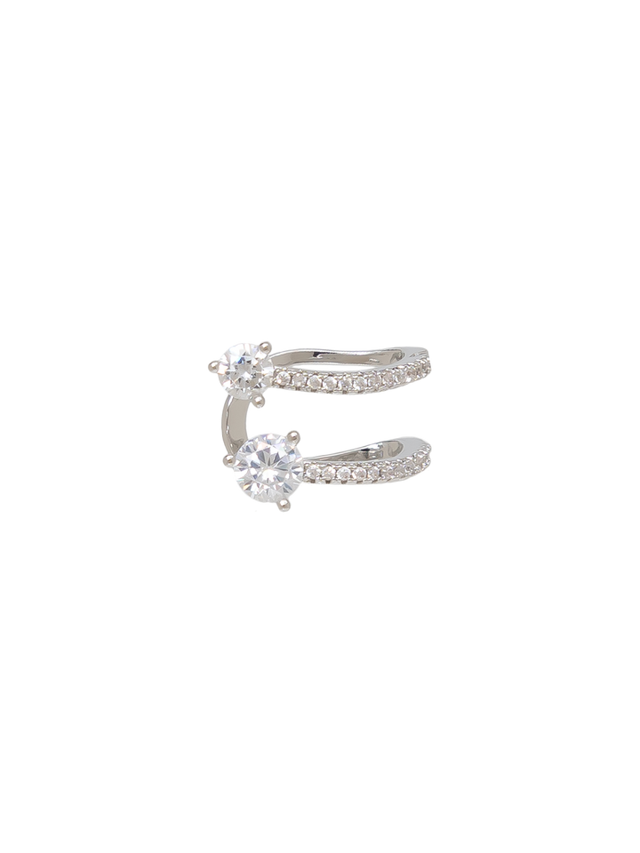 TWIN STONE EAR CUFF