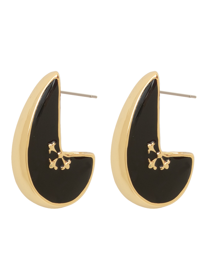 BLACK VINTAGE HALFHOOPS
