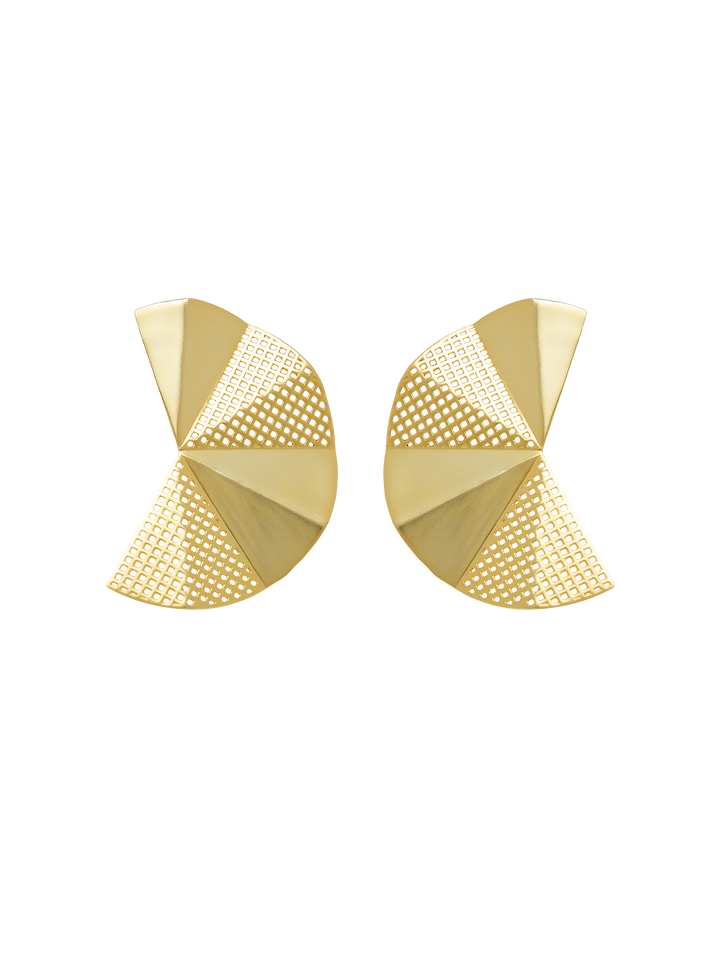 ORIGAMI FAN EARRING