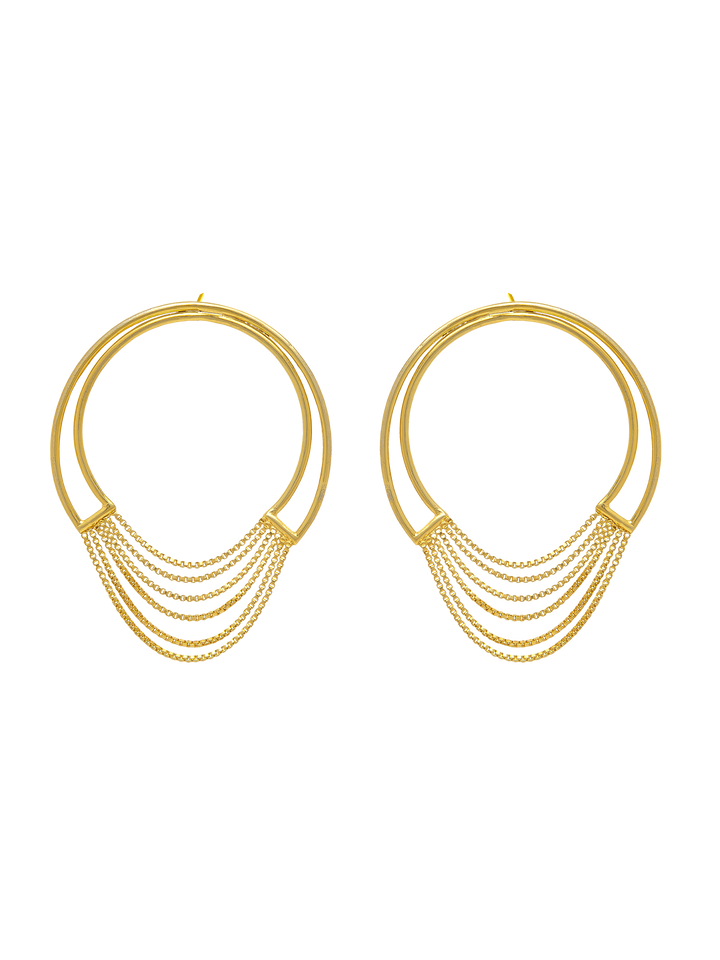 LOOP ME CHAIN EARRING