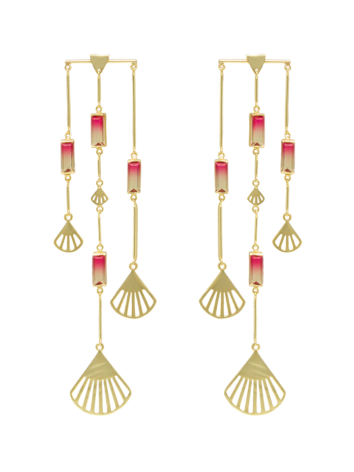 MELON DEW CHANDELIER EARRING